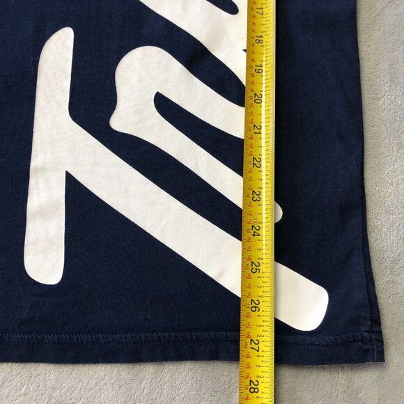True Religion Navy & White Reverse Hem T-Shirt - Picture 10 of 10